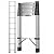 15.5ft Telescopic Ladder - Stainless Steel Telescopic Ladder - 330 lbs Weight Capacity - with Safety Lock - Easy Storage - for Home, RV (15.5ft Straight Ladder)