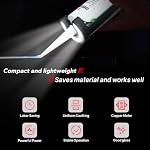 Cordless Caulking Gun for Milwaukee 18V Battery, Electric Caulk Adhesive Gun with 450lm LED Light, 4 Adjustable Speeds, Drip-Free Caulk Gun, 10oz/300ml Caulking Tool for Filling, Sealing(No Battery)