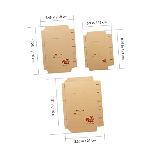 NUSITOU Capa escolar com 30 peças, capa dura, papelaria, capa dura, capa protetora, reutilizável, pr