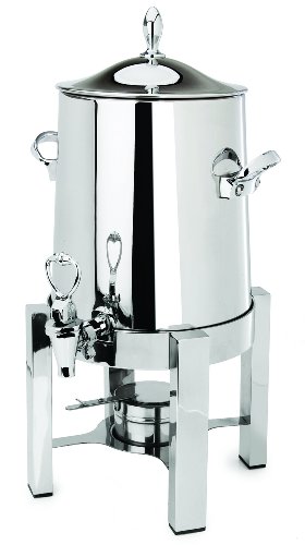 Eastern Tabletop 3143 Stainless Steel 3-Gallon Coffee Urn with P2-Pillared Square Legs