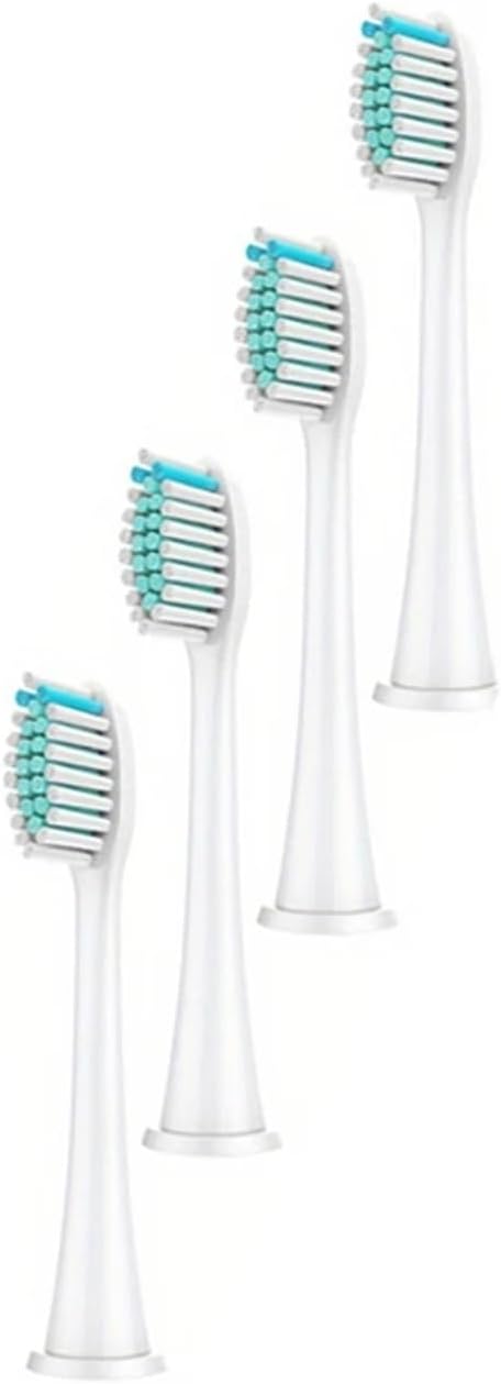 Electric Toothbrush Head, Replaceable Sonic Electric Toothbrush Head, Suitable for Electric Replaceable Brush(White 4pc)