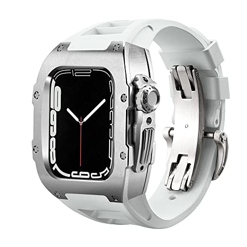 Kit de modification luxe pour Apple Watch 44 45mm boîtier métal