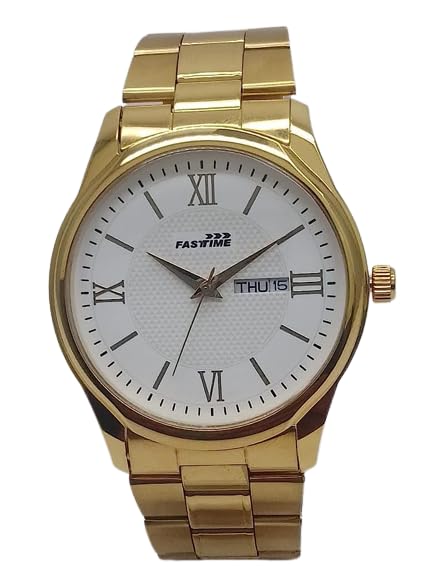 FASTTIMEGents Golden Day Date Analog Watch with Specially Crafted Dial 960 MGMW
