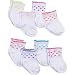 Gerber Baby Girls' 8 Pack Snug-Fit Sock, Polka Dot, 0-6 Months