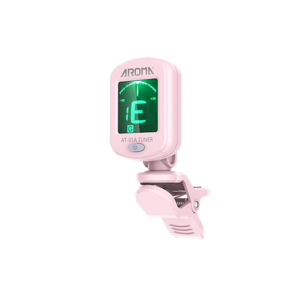 JJJ AT-01A Tuner Folk Guitare Guitare ukulélé Violon Tuner électronique spécial (Color : Pink)