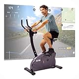 Christopeit Ergometer Heimtrainer Indoor Fahrrad ET 6 mit 24 Widerstandsstufen, bis 150kg und 200cm, 12kg Magnet-Bremssystem, Kinomap, Bluetooth, Pulsmessung