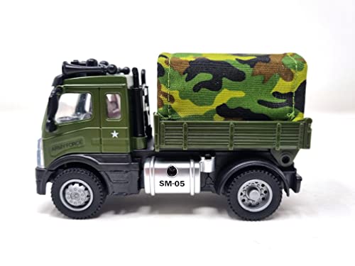 PLAYJOCS GT-8151 Camion Militare. Veicolo in metallo e plastica, giocattolo per bambini e collezionisti.