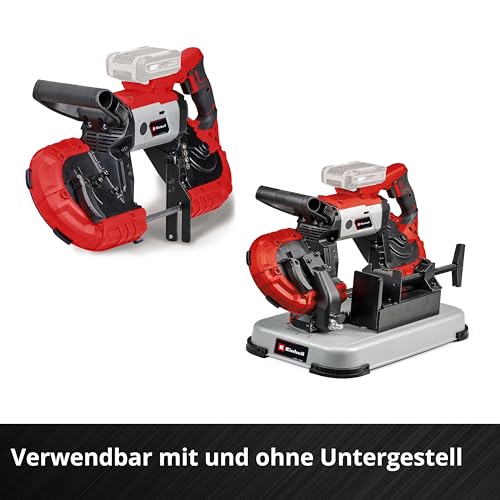 Einhell Akku-Bandsäge TE-MB 18/127 U Li-Solo Power X-Change (18 V, 115 mm Schnitthöhe, 127 mm Schnittbreite, Untergestell, LED-Licht, inkl. 2x Sägeband, ohne Akku)