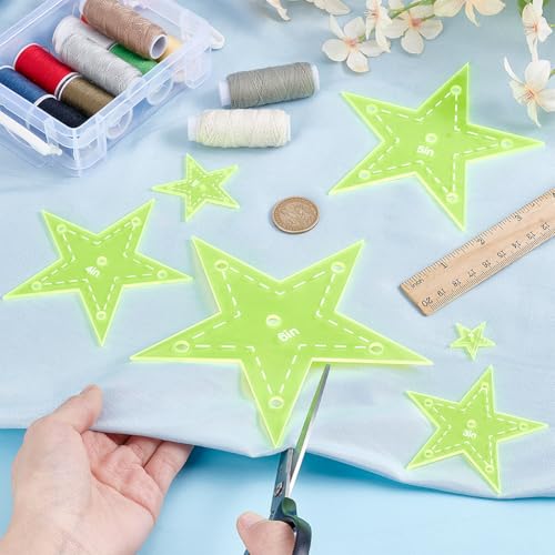 Gabarits de matelassage étoile en acrylique pour patchwork et broderie