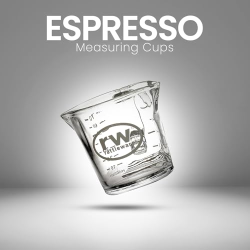 Vaso medidor doble pico 3 oz vidrio Rattleware miniatura 3