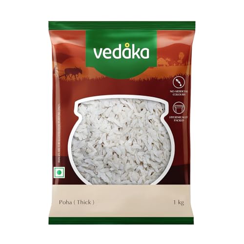 Amazon Brand - Vedaka Thick Poha, 1kg (Pack of 1)