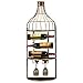 WJJ Portavini Parete Vintage Wine Rack Rack Vino/Retro Battuto Europea Ferro Wine Rack con Montaggio A Parete/Vetro della Cremagliera del Soffitto della Parete della Casa Bar Wine