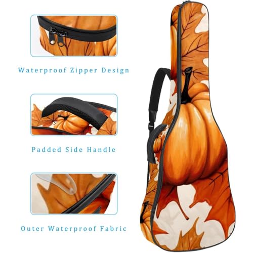 Housse de guitare acoustique imperméable 40/41 pouces à motif érable - 4