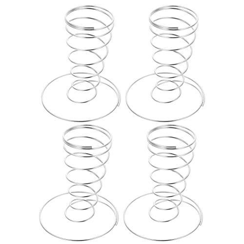 UTHCLO 4Piezas Soporte de Helados de Inoxidable Exhibidor de Conos de Helado para Restaurantes Resistente y de Usar