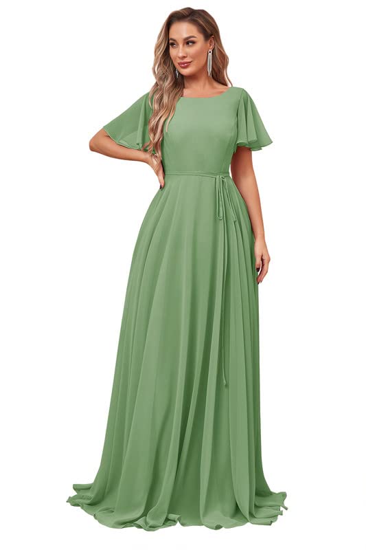 La Mejor Selección de Sodiac listamos los 10 mejores. 11 MXODI - Vestido de manga corta para mujer, vestido de dama de honor, vestido formal de fiesta de noche, Verde salvia, 6