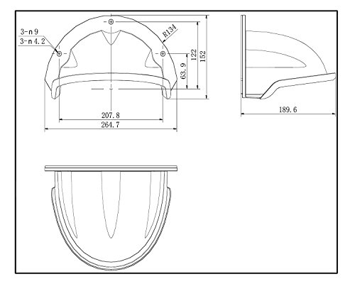 Sds Ds-1250Zj Universal Sun Rain Shade Camera Cover Shield For Outdoor Camera (4 Pack, White) #TOP5