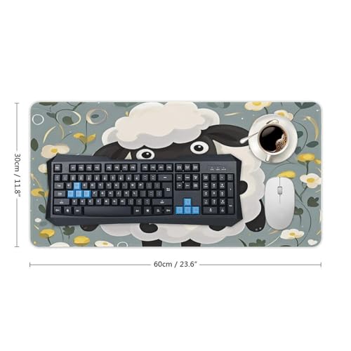 Mouse Pad grande de goma antideslizante 60x30 cm miniatura 2