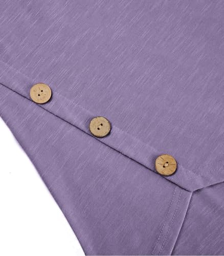 Quinee Maternity Tops Nursing Tops Breastfeeding Shirts Nursing Clothes for Breastfeeding Postpartum Clothes Purple L — view 2