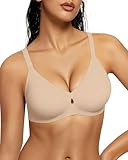 LetsJoli Jelly Bras for Women No Underwire Wireless Bras with Support and Lift for Daily Comfort Lounge Sleep Tshirt Bras (Nude L)