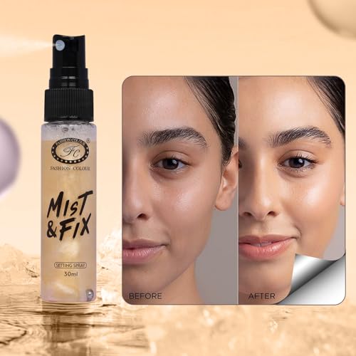 Image of Fashion Colour Mist & FIX Setting Spray | Setting Spray For Makeup Long Lasting | Illuminating & Hydrating Makeup Fixing Spray | Makeup Fixing Spray For Long-Lasting Makeup | (MF10B, 30ml)