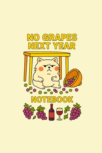 No Grapes Next Year: A Cat-Themed Notebook 6x9" College Ruled: A Hilarious Gift for Students, Teens, Cat Lovers, and Stationery Collectors image 2