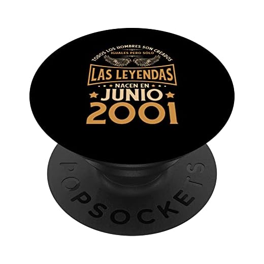 Cumpleaños Hombre Regalos Las Leyendas Junio 2001 PopSockets PopGrip Intercambiable