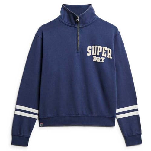 Sweat shirt Superdry Athletic Applique Half Zip US 14 - vue 4