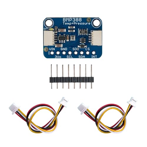 DIYmall BMP388 Precision Barometric Pressure and Altimeter with Q-w/iic Cable Digital Temperature Detector Air Pressure Sensor Module BMP280 Upgraded Version