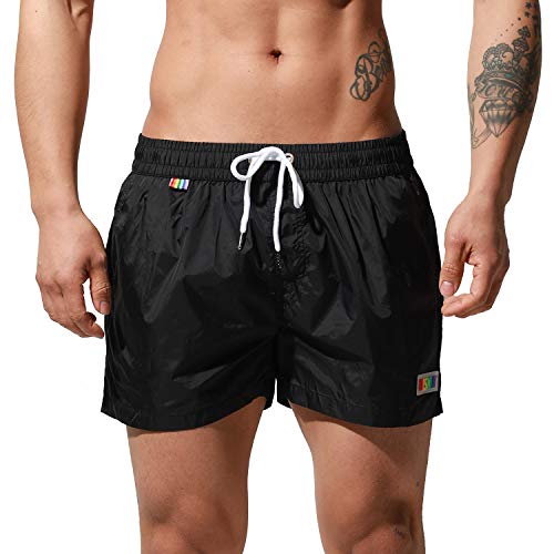 Men's Quick-Dry Rainbow Pride Gay Swimwear Sports Board Shorts Surfing