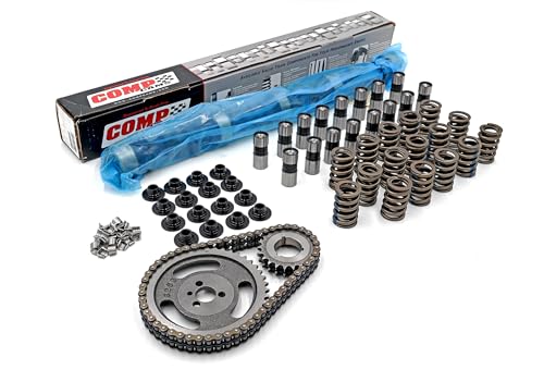 Comp 31-602-5 Thumpr Camshaft Kit with Performance Lifters, Double Roller Timing Set & Stage 2 Valve Springs and Retainers – 287/304 Dur, .500/.486 Lift – FITS: Ford 260 289 302 SBF Engines