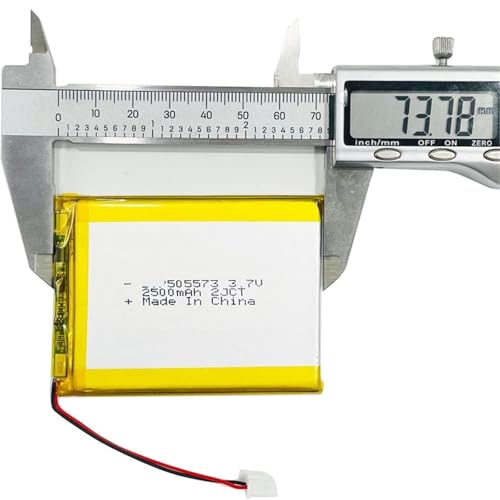 Batería de litio 505573 3,7 V 2500 mAh recargable para electrónica 4