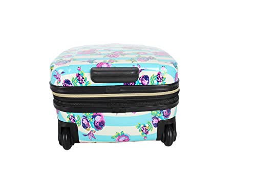 Betsey-Johnson-Designer-Underseat-Luggage-Collection-15-Inch-Hardside-Carry-On-Suitcase-for-Women-Lightweight-Under-Seat-Bag-with-2-Rolling-Spinner-Wheels