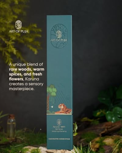 Image of Rainforest Handcrafted Incense- 30 Agarbatti Sticks | ~1 Hr Burn, 2+ Hr Fragrance | Fresh Forest Aroma, Low Smoke | Free Agarbatti Holder | Incense for Home