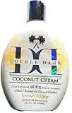 Black Chocolate Double Dark Coconut Cream 400X Ultra-Advanced Bronzing Tanning Lotion with Skin Softening Coconut Milk & Hydrating Oils – 13.5 oz for Deep, Lasting Color