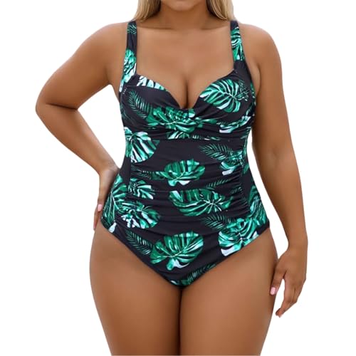 Maillot de bain une pièce gainant grande taille contre frottement cuisses