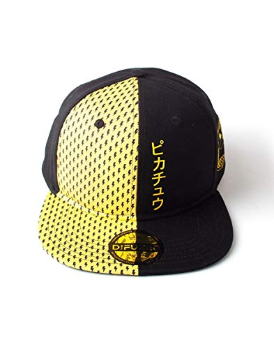 Bioworld Pokemon Pikachu Snapback Cap Casquette De Baseball, Noir (Black Black), Unique (Taille Fabricant: Adjustable) Mixte Cover