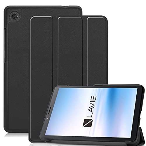 TRkin FOR Lenovo Tab M7 (3rd Gen) 用の モデル専用 タブレット ケース 超薄型 FOR Lenovo Tab M7(ZA550154JP) 用の ペアリング & 充電に対応 /ウェイク スリム 軽量 シルク手触り FOR LAVIE Tab E TE507/KAS (PC-TE507KAS) 用の 三つ折りスタンド リバウンドマグネティックスマートケース機能付き 衝撃吸収 高級PU レザー全面保護型 ケース FOR Tab M7(TB-7305)/ LAVIE
