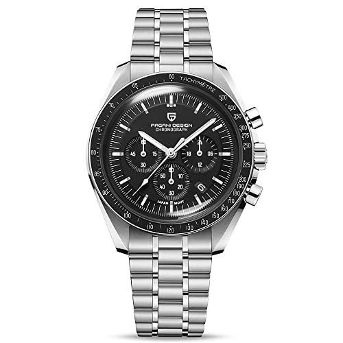 Pagani Design 1701 Men's Watches Quartz Men Chronograph Stainless Steel Sports Watches for Mens Waterproof Watches Japan VK63 Movementâ€¦
