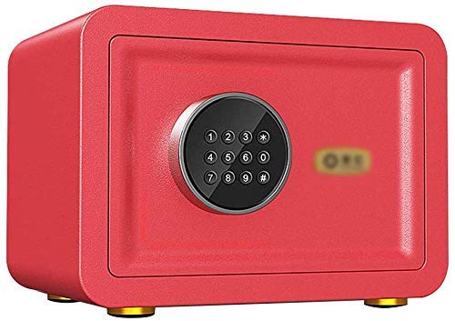 GenericáBrands Small Electronic Safe Cabinet with Home Office - Carmine -35X25X25cm