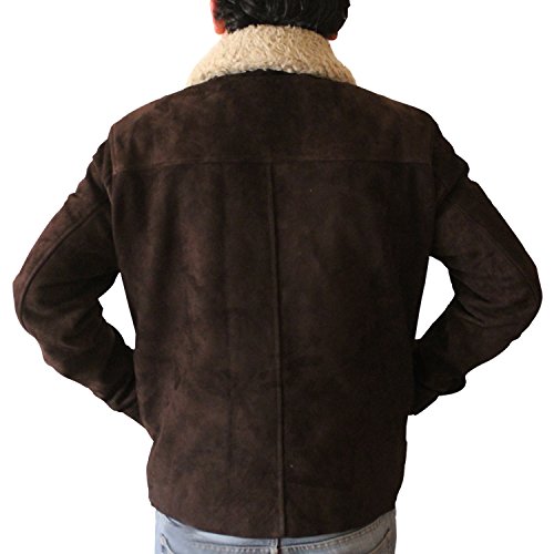 Men's Original Brown Suede Leather Jacket2