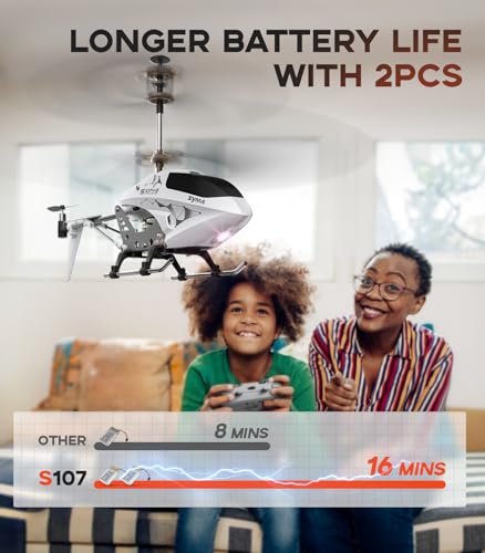 Image of SYMA Remote Helicopter,RC Helicopter Toys for Boys with 16Mins Flight(2 Batteries),Altitude Hold,One Key Take Off /Landing,3.5 Channel,Gyro Stabilizer,RC Airplane Toys for 8-12 Boy Girl