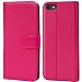 Produktbild Verco iPhone 8 Hülle, Handyhülle für Apple iPhone 7, iPhone SE 2 (2020) Tasche PU Leder Flip Case Brieftasche - Pink