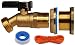 RAINPAL Brass Rain Barrel Quarter Turn Ball Valve Spigot with Bulkhead Fitting