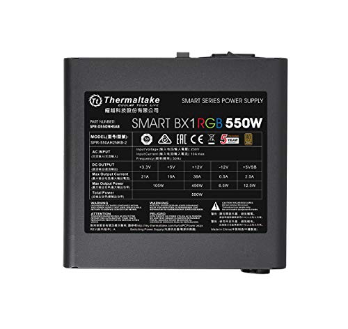 Smart BX1 RGB 550W Alimentatore per PC da 550 W, Nero - Alimentatore - Immagine 6
