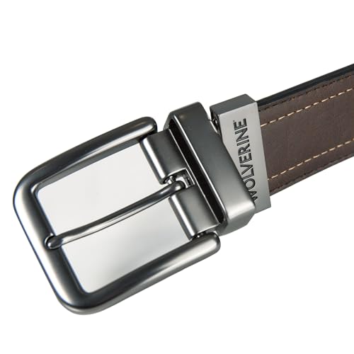 Wolverine Men's Reversible Full Grain Leather Belt | Heavy Duty | Workwear | Casual | Durable | Metal Buckle2
