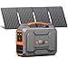 POWKEY Portable Powerstation 100W with 40W Solar Panel, 27000mAh/99Wh Solar Generator Camping Power Pack Emergency with 230 V AC Output / 18 W USB-A/USB-C for Motorhome Camping