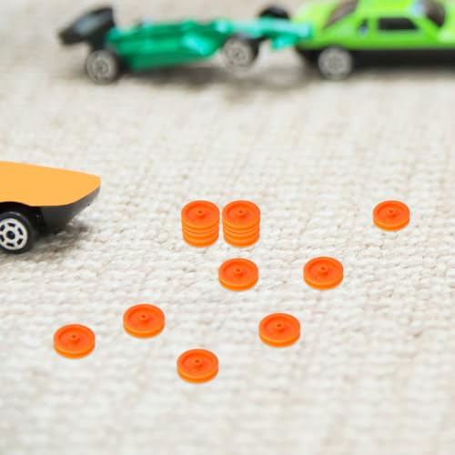 HEALEEP Plastic Pulley Wheel for Diy Remote Control Toy Cars and Airplanes Miniature 0.67 Inch Gear Accessories for Model Building and Craft Projects