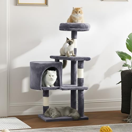 Árbol para Gatos Dopinmin 36" Invierno Interior Gris Claro miniatura 2