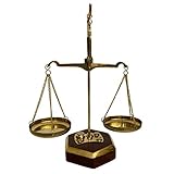 Condizione: Nuovo Bilancia Oro Bilancia da Farmacia Ottone 17 cm Decorazione in Stile Antico