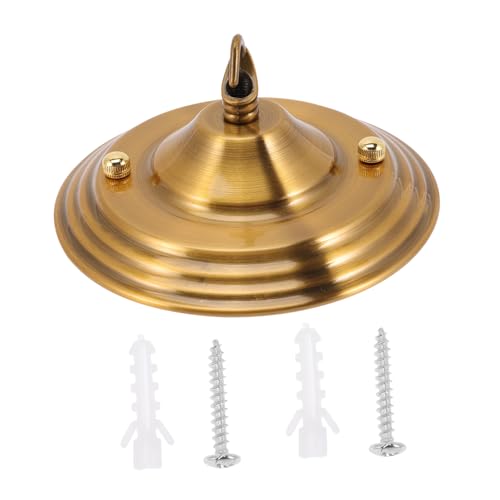Plaque de recouvrement moderne dorée 90mm pour cacher les trous de suspension